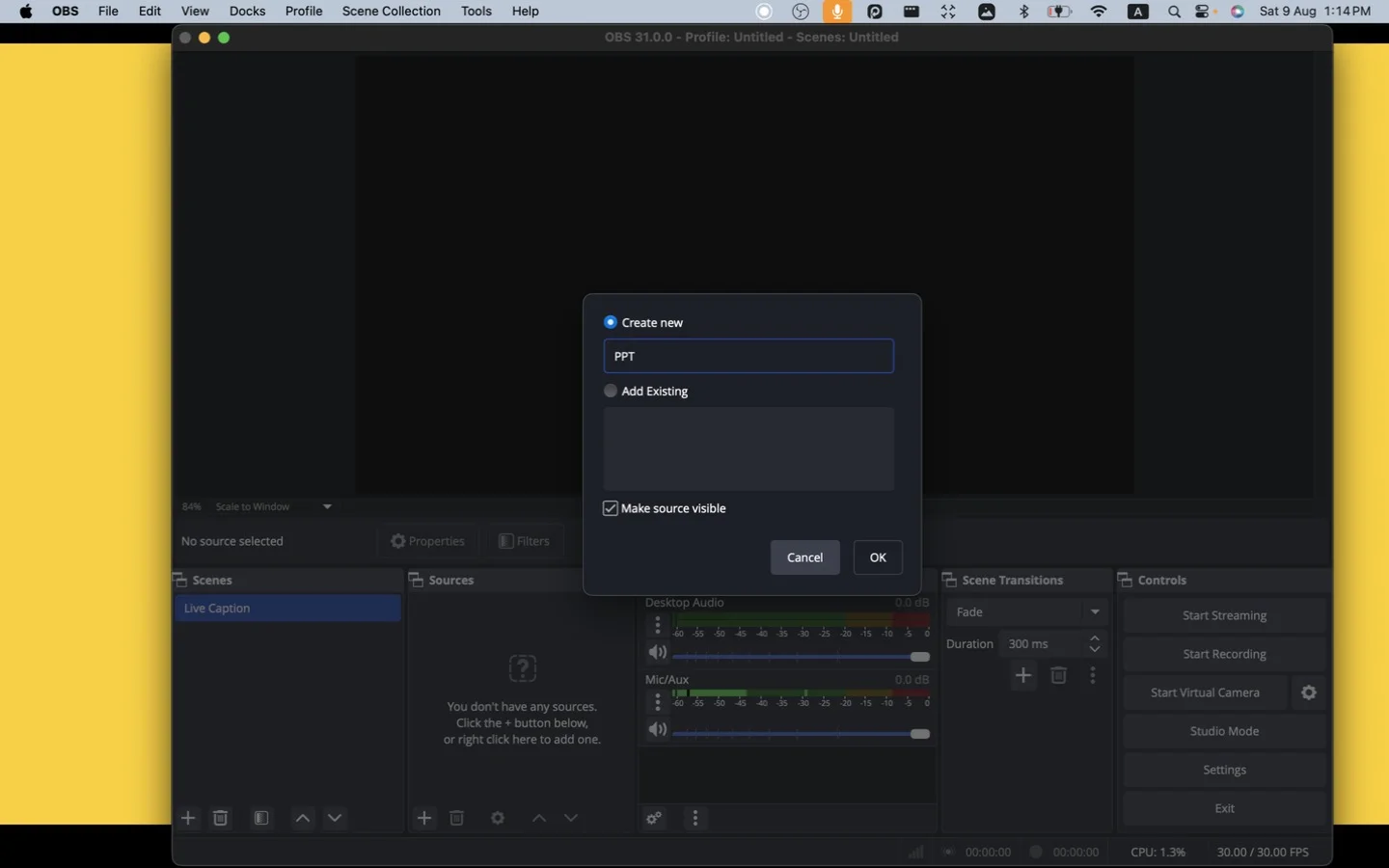 Naming the source PPT