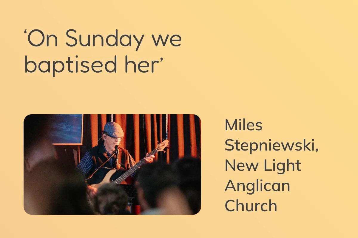 'On Sunday we baptised her': a worship gathering at New Light Anglican Church in Riverstone
