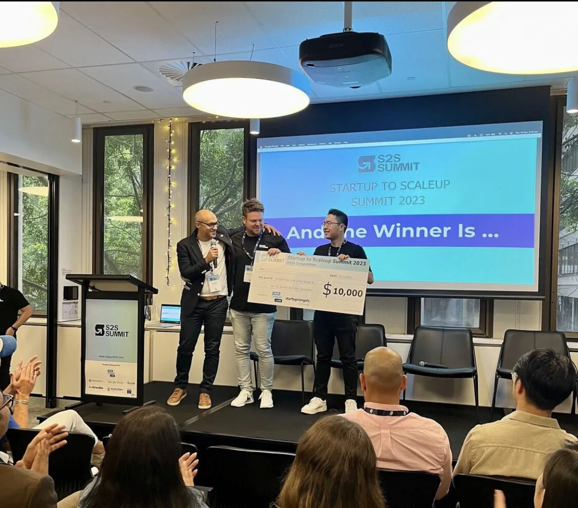 Won $10k Pitch Prize at S2S Summit