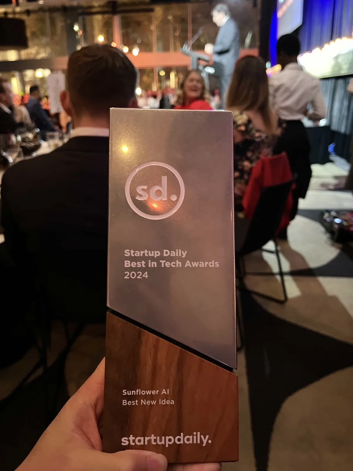 Sunflower AI Won at the Startup Daily Best in Tech Awards 2024
